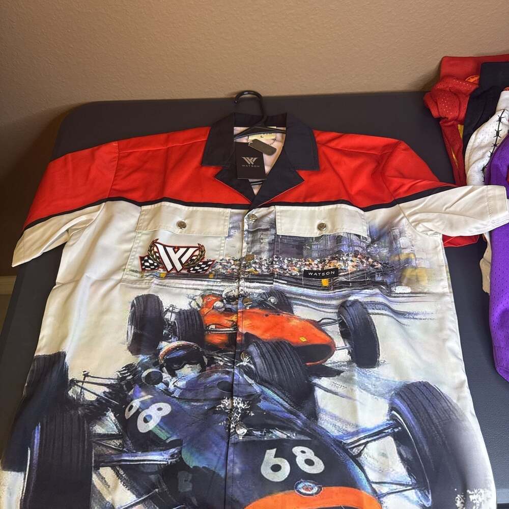 WATSON LUXE Grand Prix Racing Cars Hawaiian Shirt